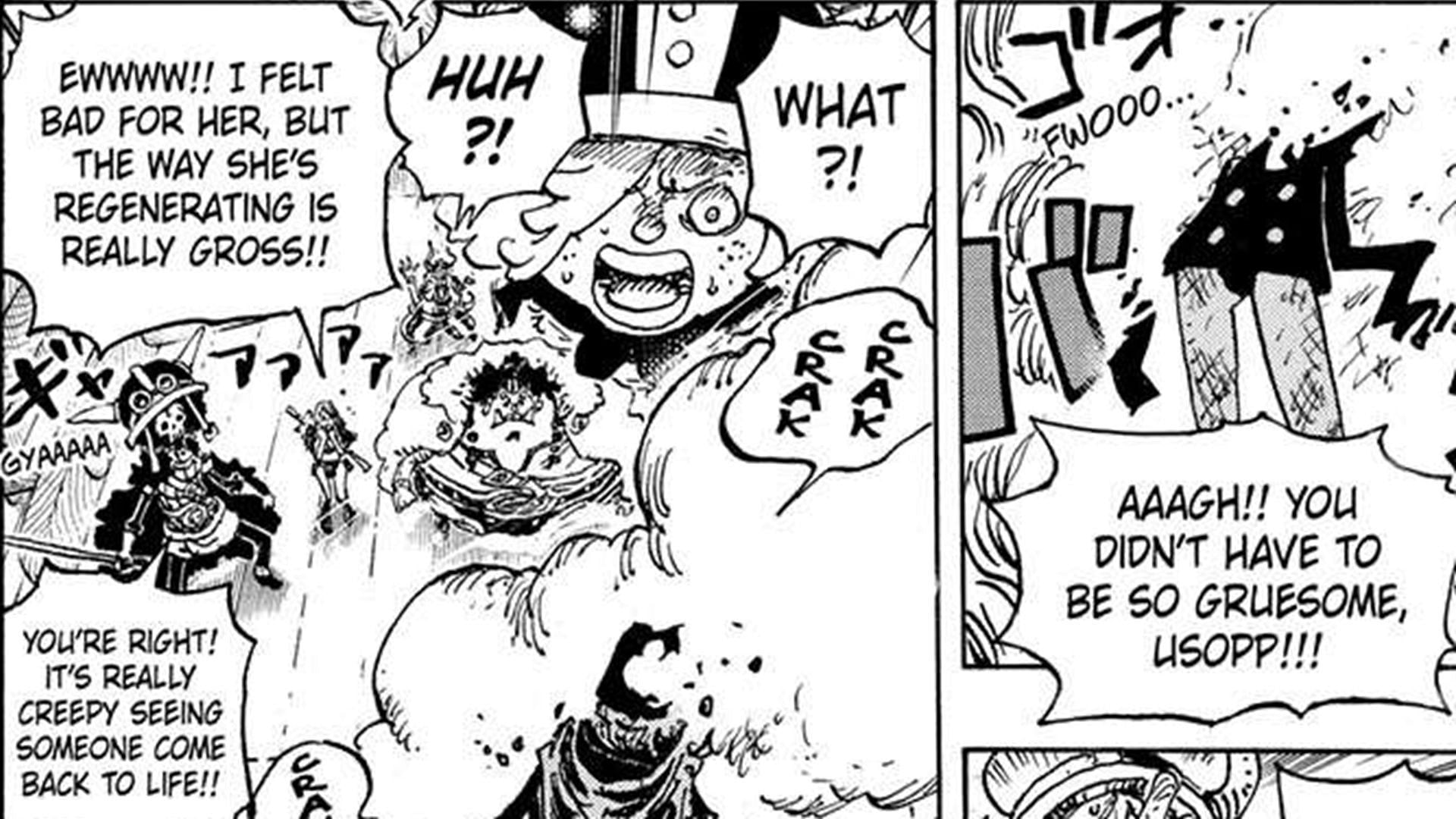 Gunko regenerating (Image via Shueisha)